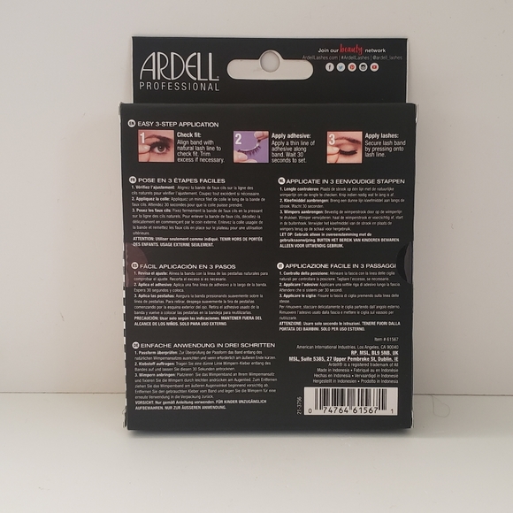 🐢2/$15 Ardell Natural Multipack Lashes 110 Black - Picture 3 of 8